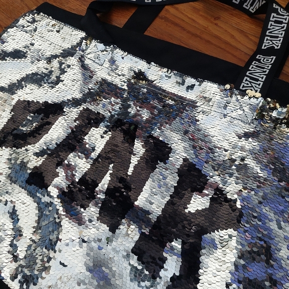 Victoria's Secret Pink  Handbag Tote Sequence Bag BLING   "E" - Picture 2 of 6